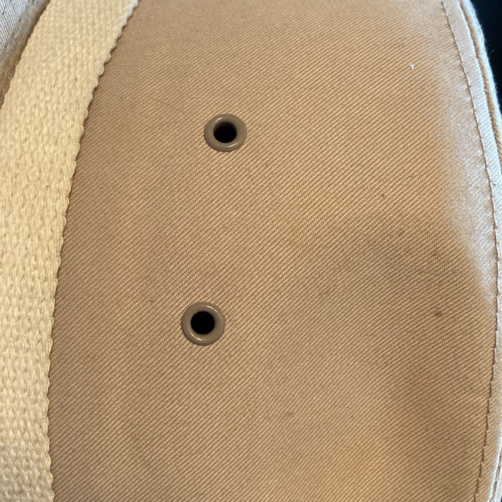 Dorfman Pacific Mens small canvas hat w buckle and air holes in almost new shape - Picture 6 of 7